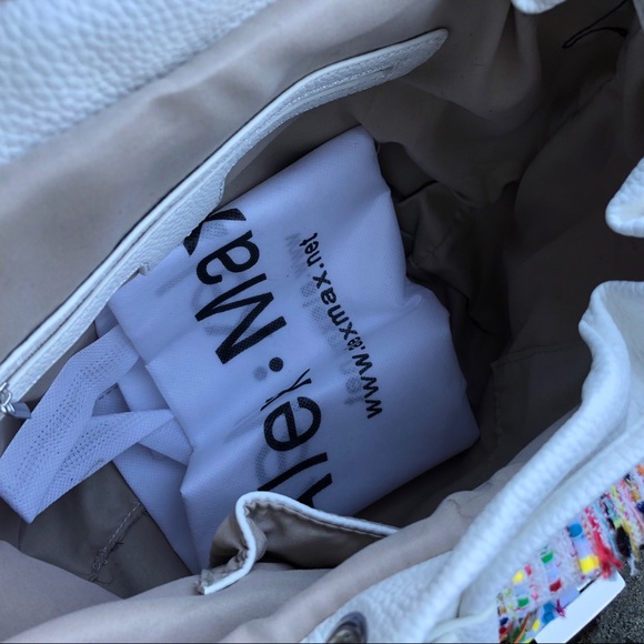 Alex Max Multi Color Loose Tweed Backpack - Picture 4 of 6